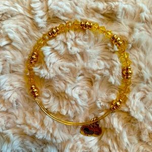 Alex and Ani bracelet - yellow bead